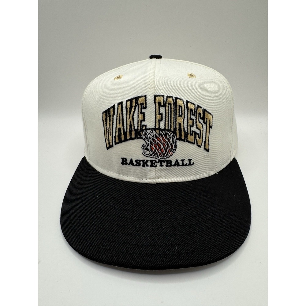 VTG 90s Wake Forest Demon Deacons Basketball Snapback Hat Pro-Line USA Made